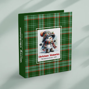 Christmas snowman keepsake album personalized binder