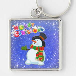 Christmas Snowman Keychain