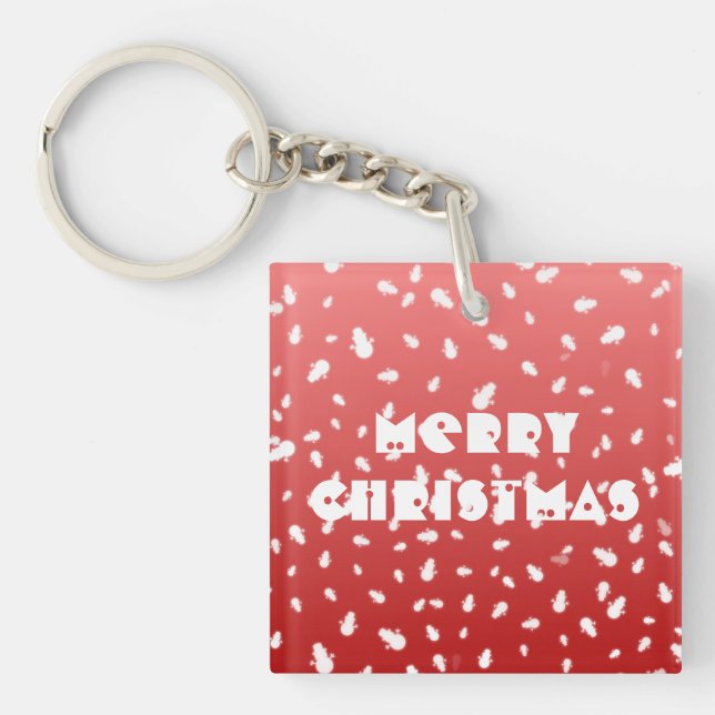 Christmas Snowman Keychain (Front)