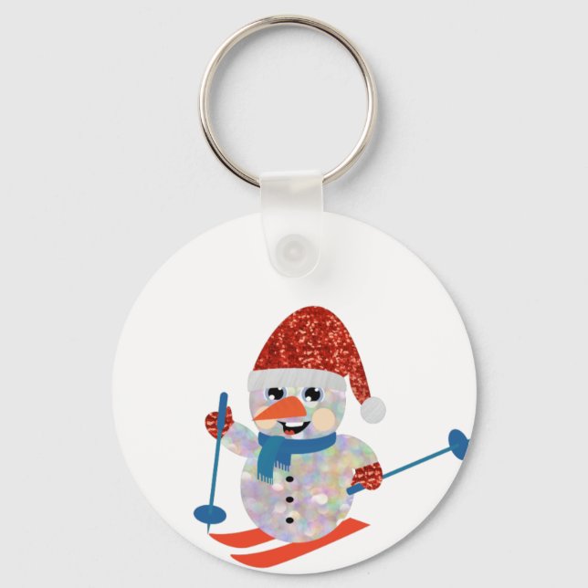 christmas snowman keychain (Front)