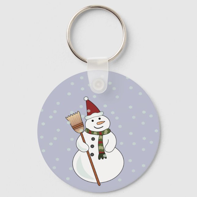 Christmas Snowman Keychain (Front)