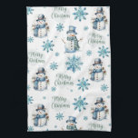 Christmas Snowman  Kitchen Towel<br><div class="desc">Christmas Snowman kitchen towel</div>