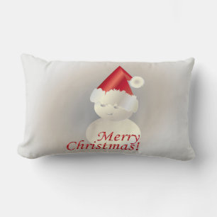 Christmas Snowman Lumbar Pillow