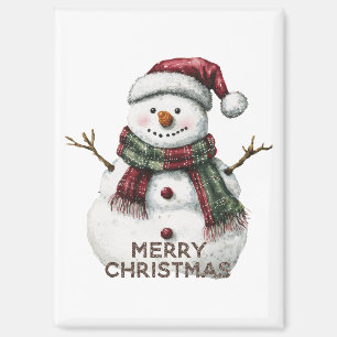 Christmas Snowman Magnet