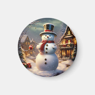 Christmas Snowman Magnet