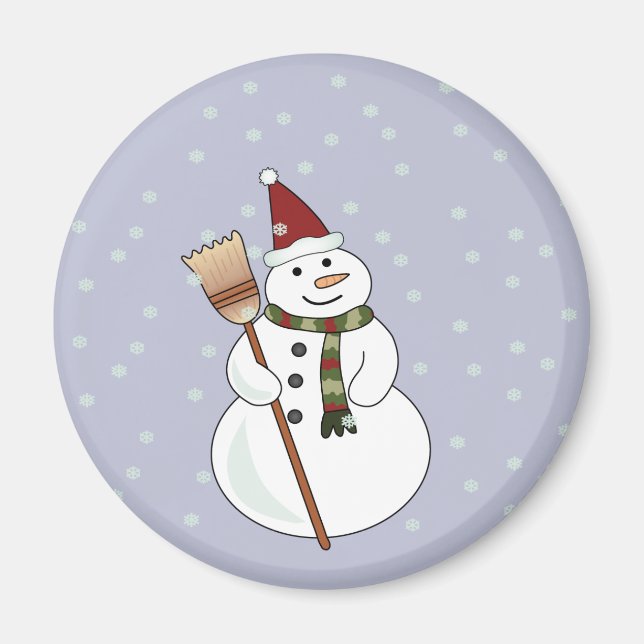 Christmas Snowman Magnet (Front)