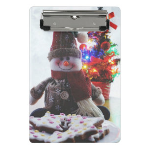 CHRISTMAS SNOWMAN  MINI CLIPBOARD
