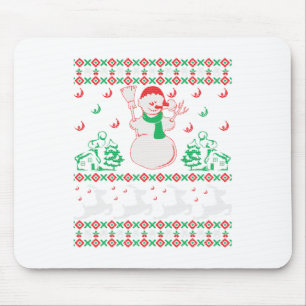 Christmas Snowman Mouse Pad