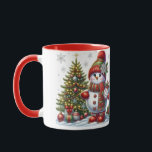 Christmas Snowman mug<br><div class="desc">Christmas mug</div>