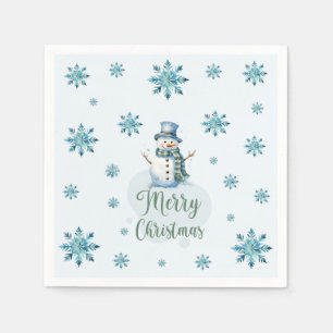 Christmas Snowman Napkin