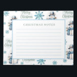 Christmas Snowman Notepad<br><div class="desc">Christman Snowman Notepad.
You can personalize this notepad with your name or initials.</div>