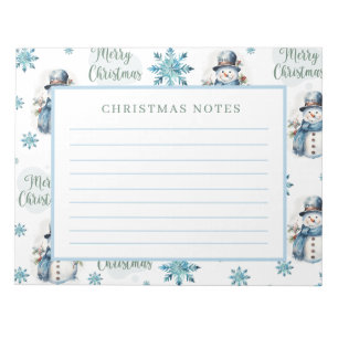Christmas Snowman Notepad