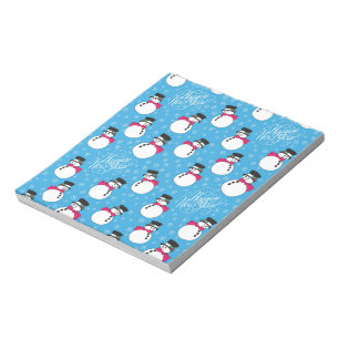Christmas snowman notepad