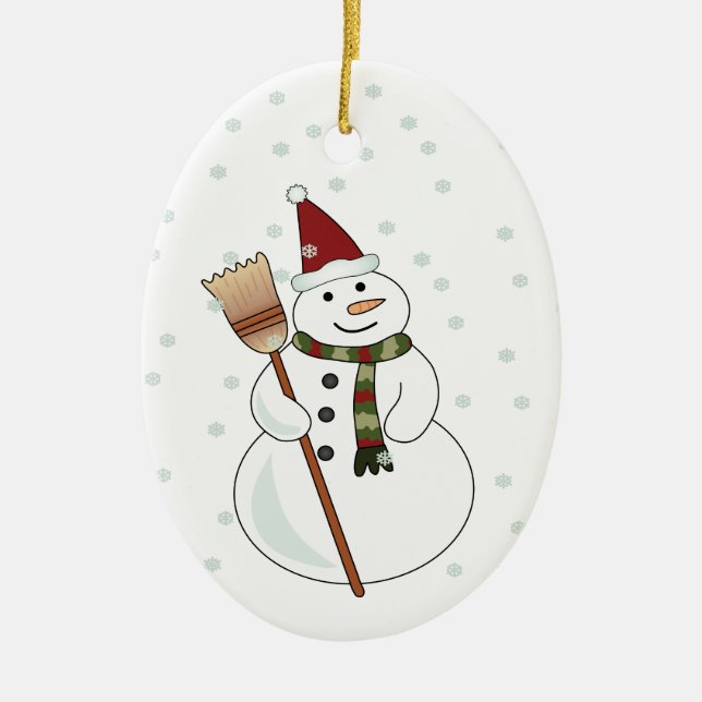 Christmas Snowman Ornament (Front)