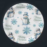 Christmas Snowman Paper Plate<br><div class="desc">Christmas Snowman Paper Plates</div>