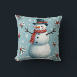 Christmas snowman pattern pillow cushion<br><div class="desc">Christmas snowman pattern pillow cushion</div>