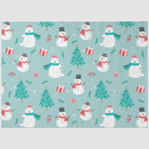 Christmas Snowman Patterns Design 2 Tissue Paper