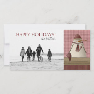Christmas Snowman Photo Cards