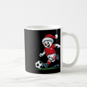 Christmas Snowman Playing Soccer Funny Player Todd Coffee Mug