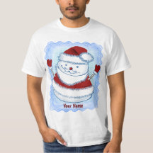 Christmas Snowman Santa t-shirts