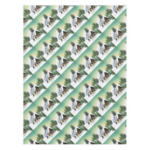 Christmas Snowman Scene Tablecloth