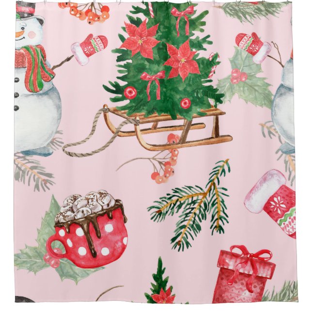 Christmas Snowman Seamless Pattern. (Front)