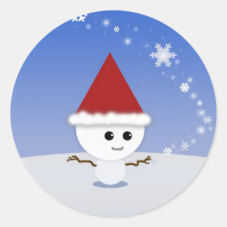 Christmas Snowman Snowflakes Stickers