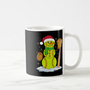 Christmas Snowman Softbyll Pitcher Boys Kids Teens Coffee Mug