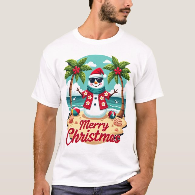 christmas Snowman T-Shirt (Front)