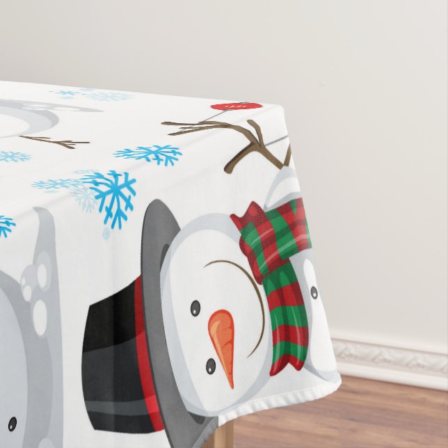 Christmas Snowman Tablecloth (In Situ)