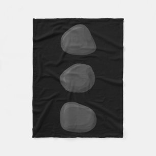 Christmas Snowman Three Black Buttons Xmas Costume Fleece Blanket