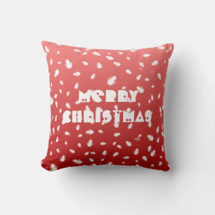 Christmas Snowman Throw Pillow
