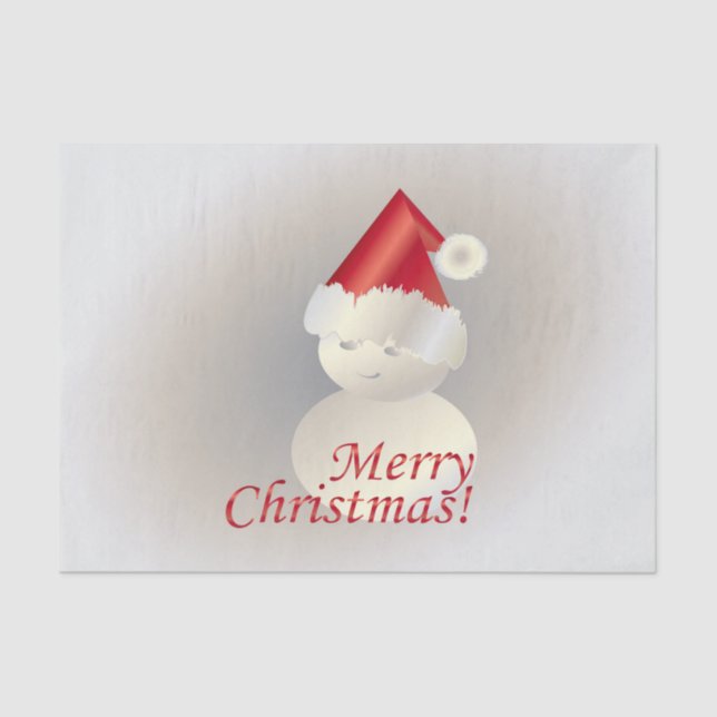 Christmas Snowman Tissue Paper (Front)