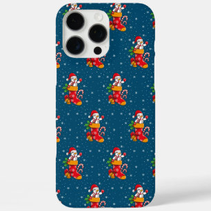 Christmas Snowman Whimsical Pattern iPhone 16 Pro Max Case