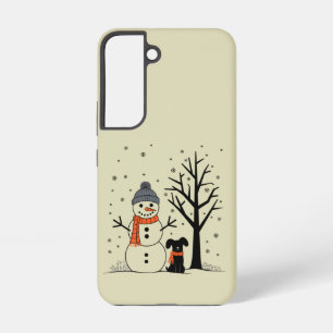 Christmas Snowman Xmas Dog Winter Samsung Galaxy Case