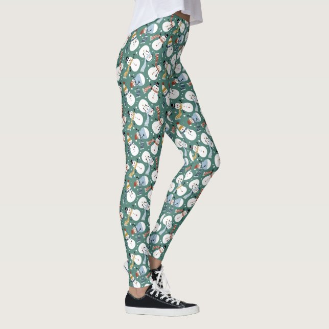 Christmas Snowmen Leggings (Right)