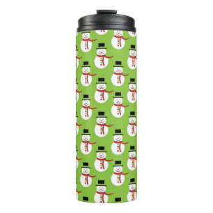 Christmas Snowmen Pattern Thermal Tumbler
