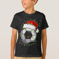 Christmas Soccer Ball Santa Hat Matching Family Pa