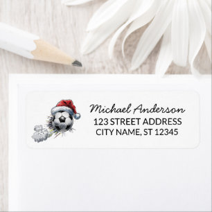 Christmas Soccer Ball Santa Return Address