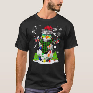 Christmas Soccer Ball Snowman Santa Hat Pyjamas Fo T-Shirt