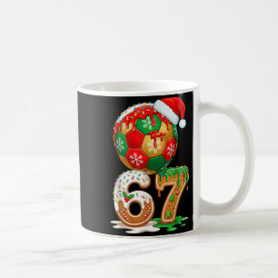 Christmas Soccer Drip Number 67 Boys Soccer 67 Coffee Mug