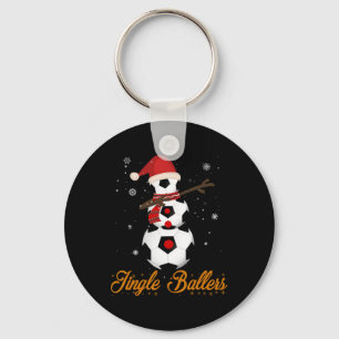 Christmas Soccer Footll Jingle Llers Gift Keychain