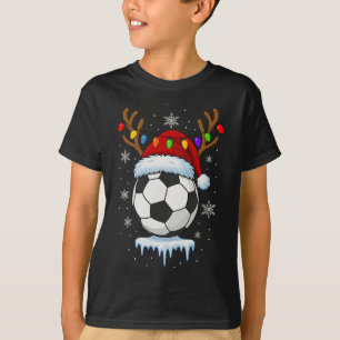 Christmas Soccer Reindeer T-Shirt