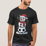 Christmas Soccer Snowman Santa Hat Xmas Pajama Kid T-Shirt<br><div class="desc">Christmas Soccer Snowman Santa Hat Xmas Pajama Kids Boys</div>