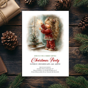 Christmas Social Invite Minimal Holiday Scene Art