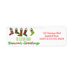 Christmas sockings  Season's Greetings