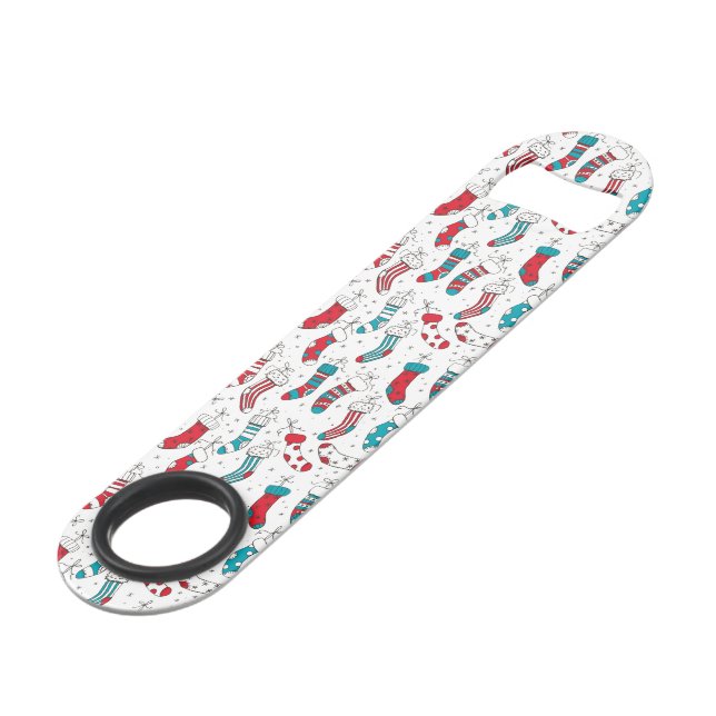 Christmas socks bar key (Front Angled)