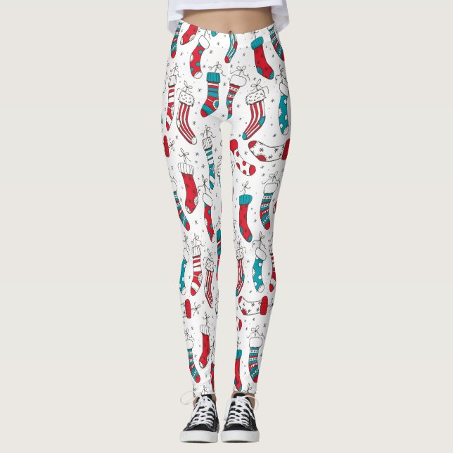 Christmas socks leggings (Front)