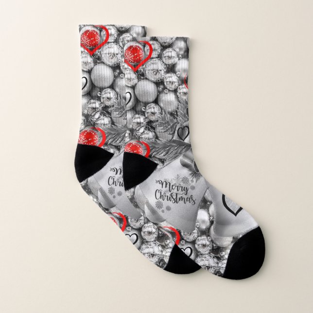 Christmas Socks, Merry Christmas Socks (Pair)