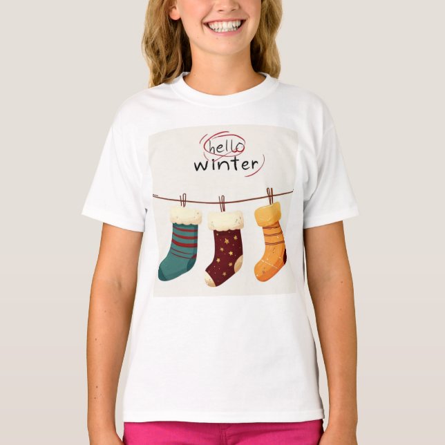 Christmas socks presents  T-Shirt (Front)